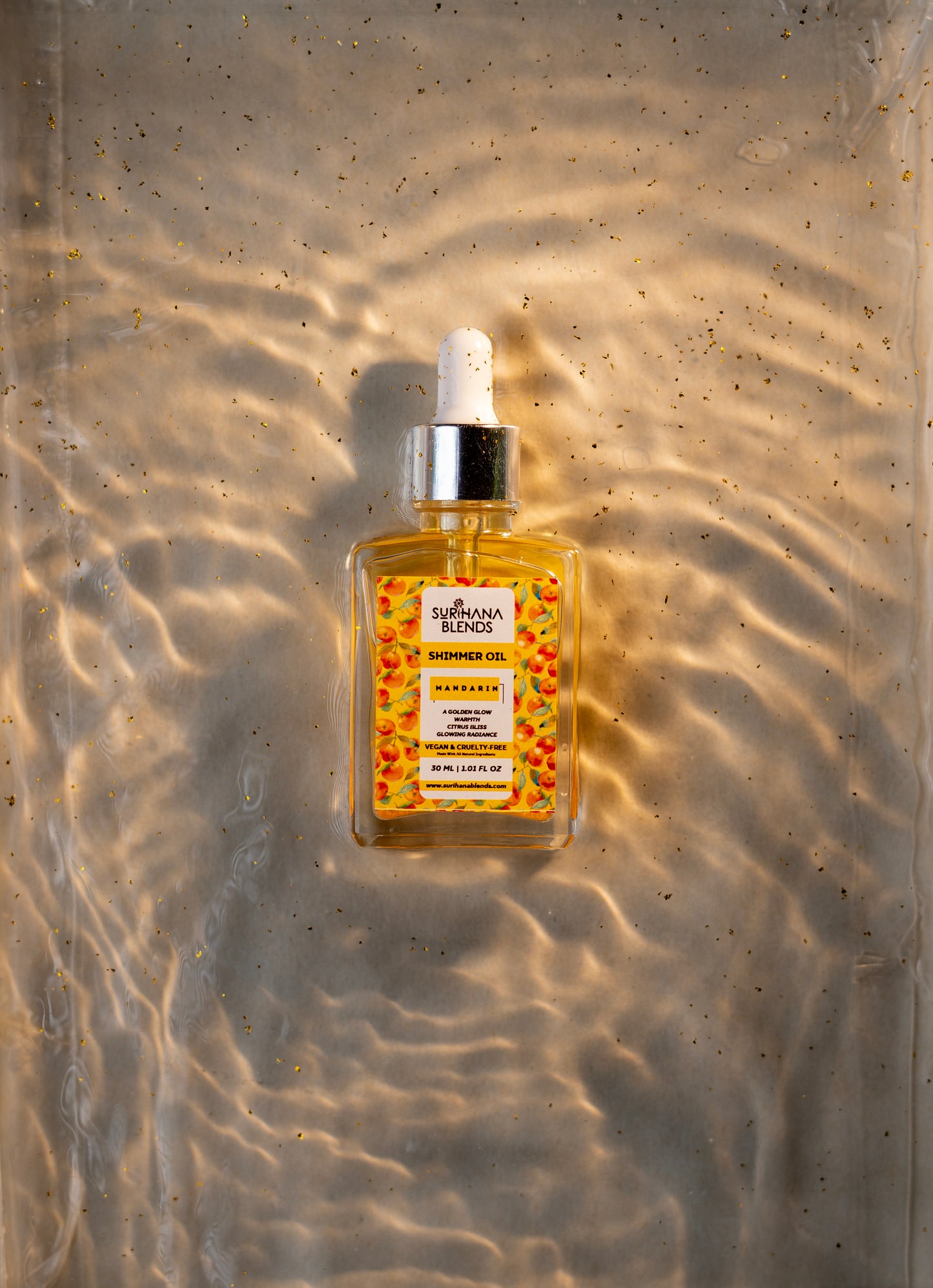 Mandarin Body Shimmer Oil – Illuminating & Hydrating, 30ml