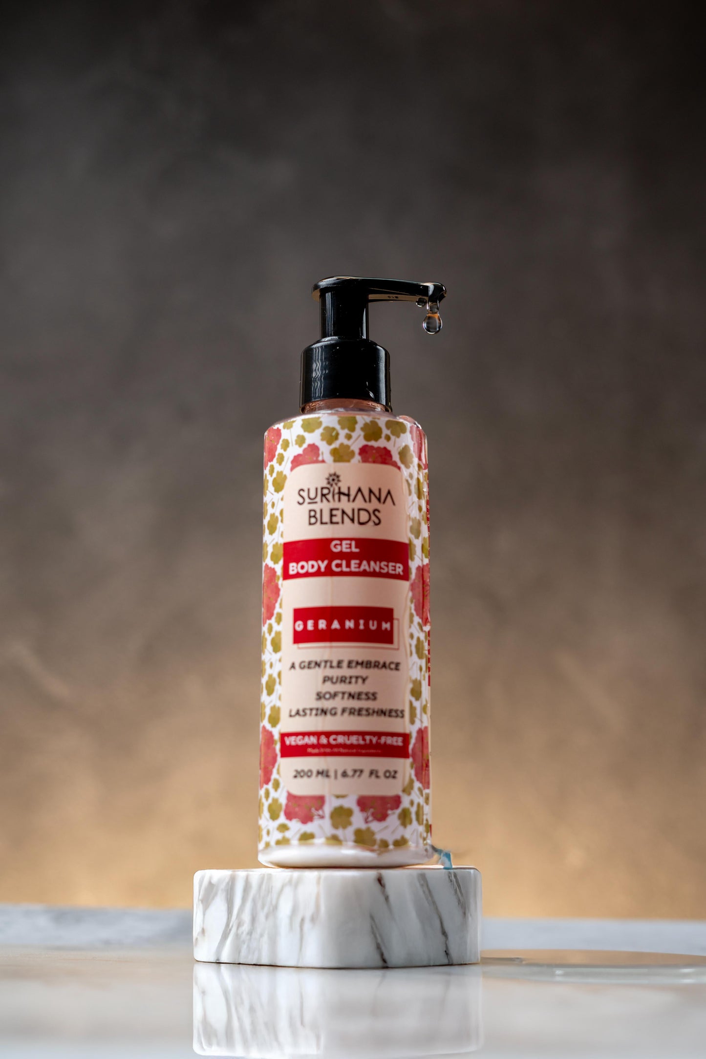 Geranium Gel Body Cleanser – Hydrating & Sulfate-Free, 200ml