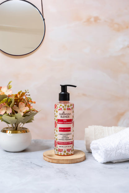 Geranium Gel Body Cleanser – Hydrating & Sulfate-Free, 200ml